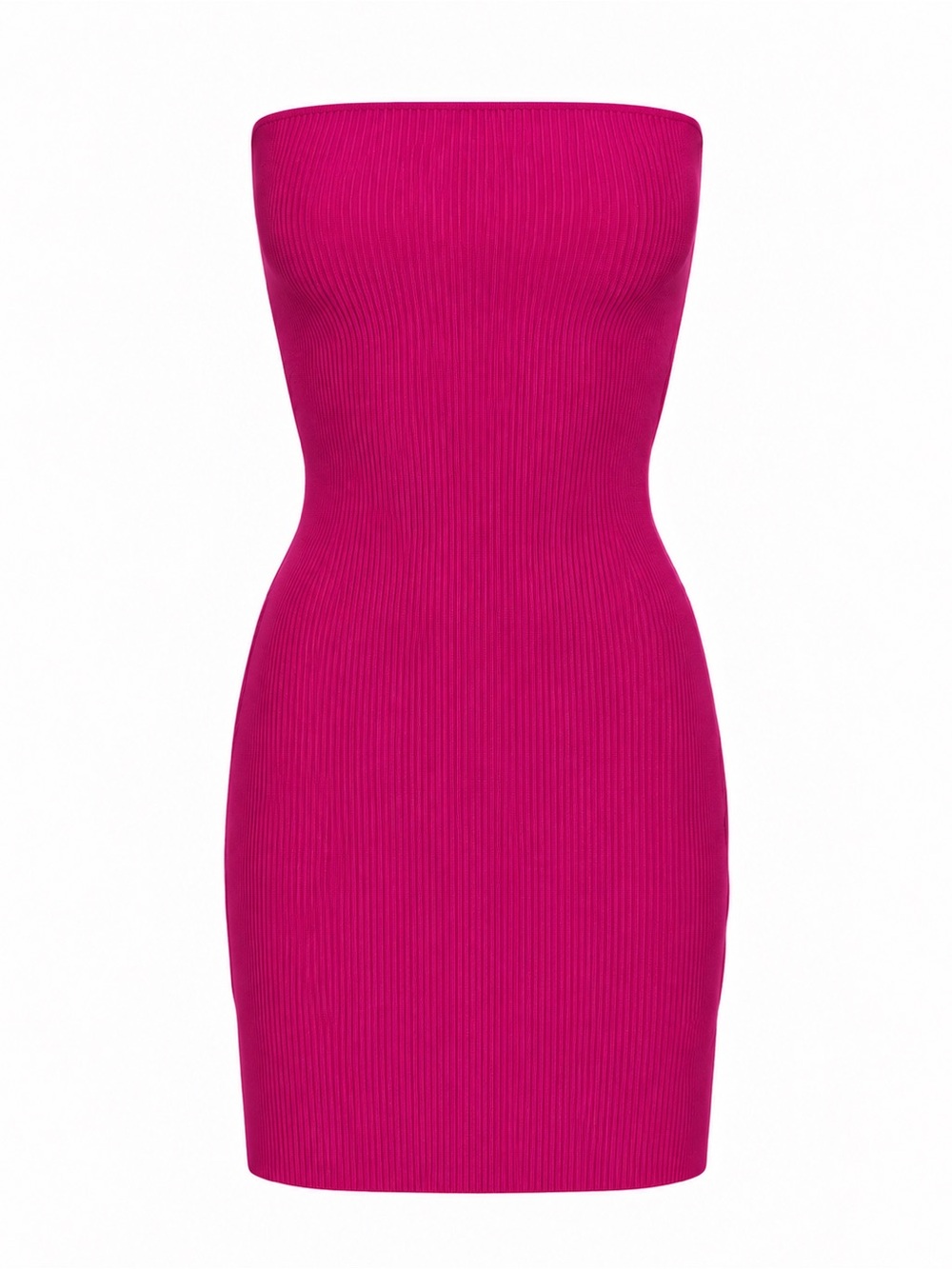 Aritzia Babaton Fuscia Sculpt Knit Tube Dress